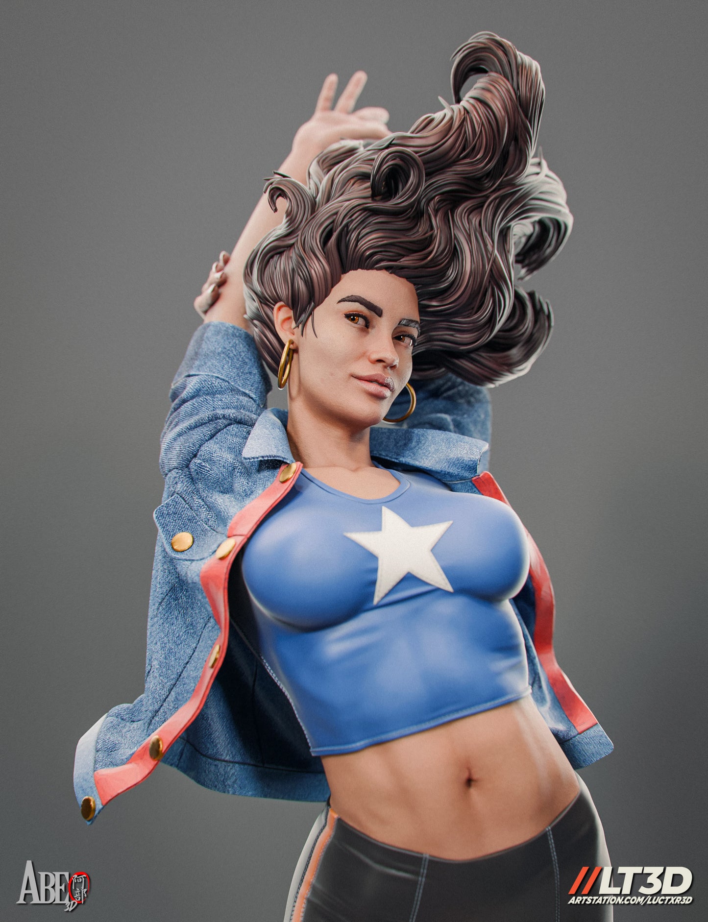 America Chavez 3d Printed Statue Model Kit 4 and 6 scale