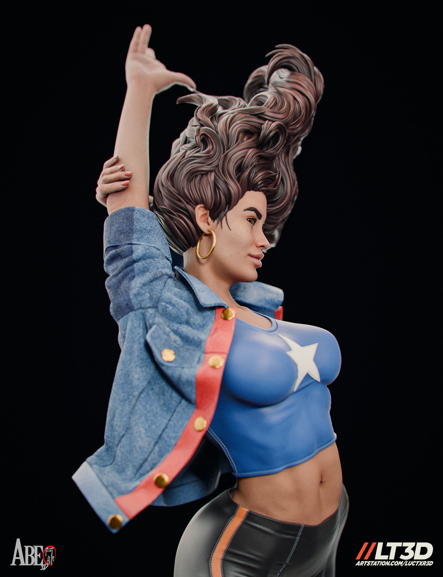 America Chavez 3d Printed Statue Model Kit 4 and 6 scale