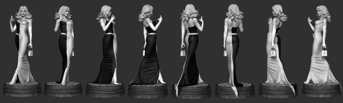 Black Cat Hell Fire - 4 Scale 6 Scale 3D Printed Model kit