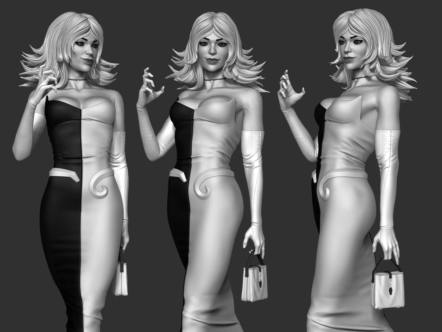Black Cat Hell Fire - 4 Scale 6 Scale 3D Printed Model kit