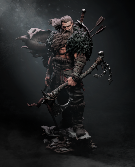 North Warrior - Viking - 3D Printed Statue - 6 and 9 Scale
