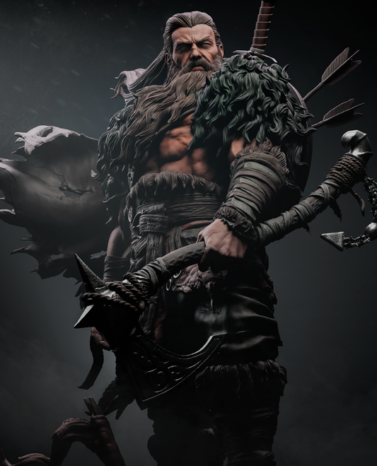 North Warrior - Viking - 3D Printed Statue - 6 and 9 Scale