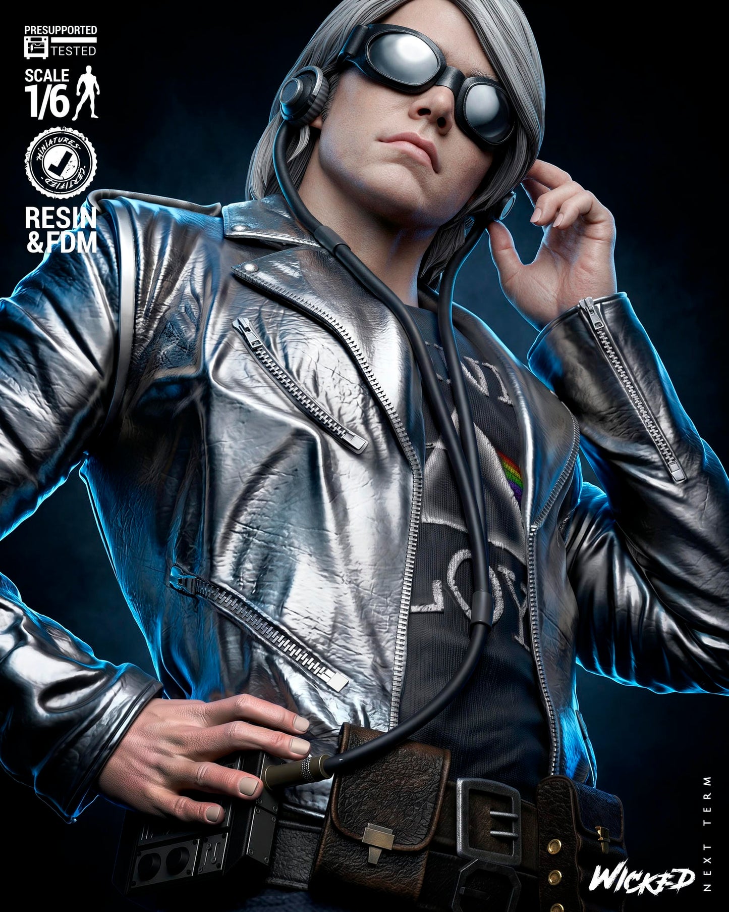 Quicksilver (Peter Maximoff) Sculpt -3d Printed Model Kit - Fan Art