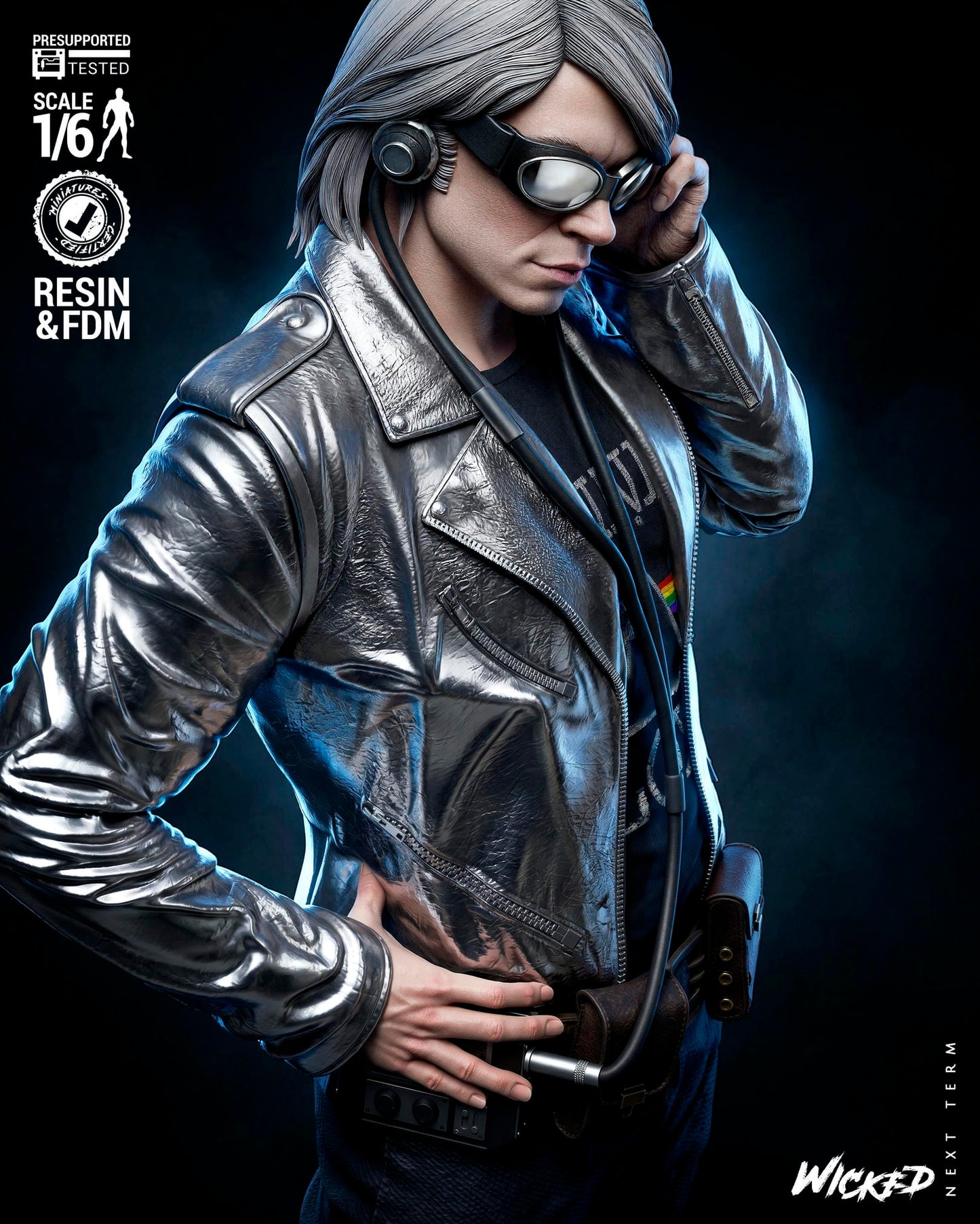 Quicksilver (Peter Maximoff) Sculpt -3d Printed Model Kit - Fan Art
