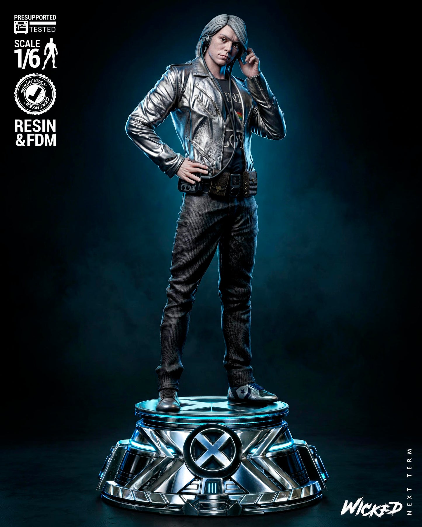 Quicksilver (Peter Maximoff) Sculpt -3d Printed Model Kit - Fan Art