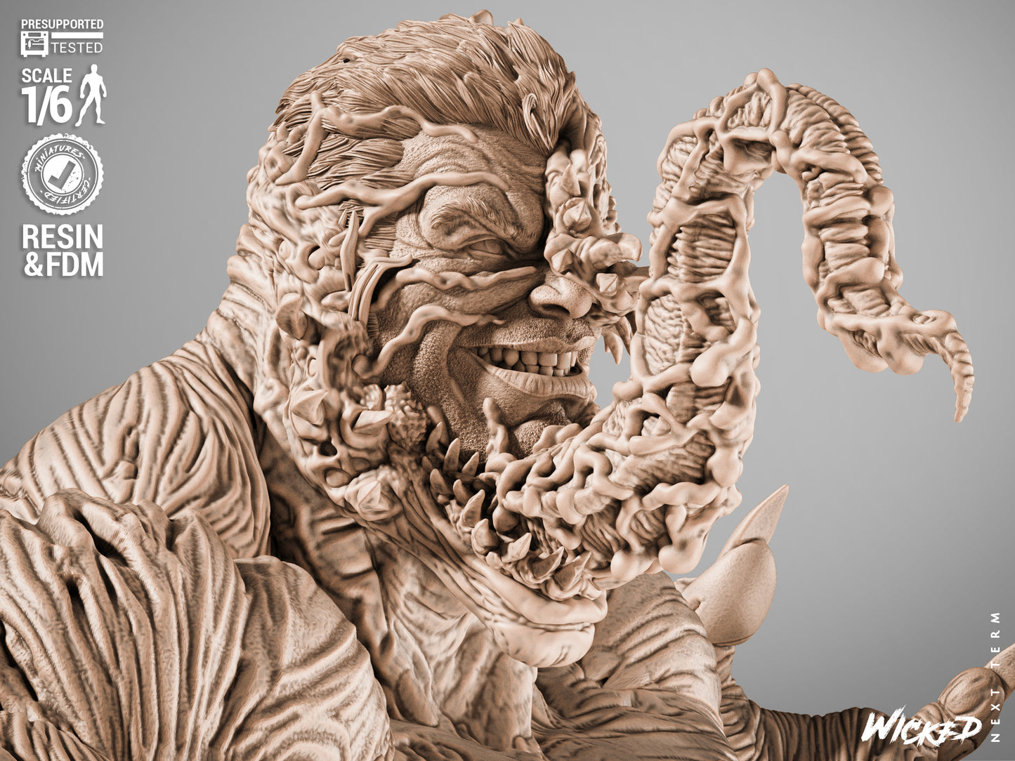 Venom (Fan Art) Sculpt - 1:6 and 1:12 scale 3d Printed Model Kit