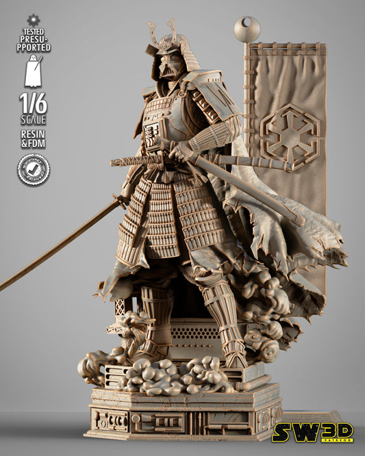 Darth Vader Samurai Sculpt (Star Wars) - 3D printed model kit (Fan Art)