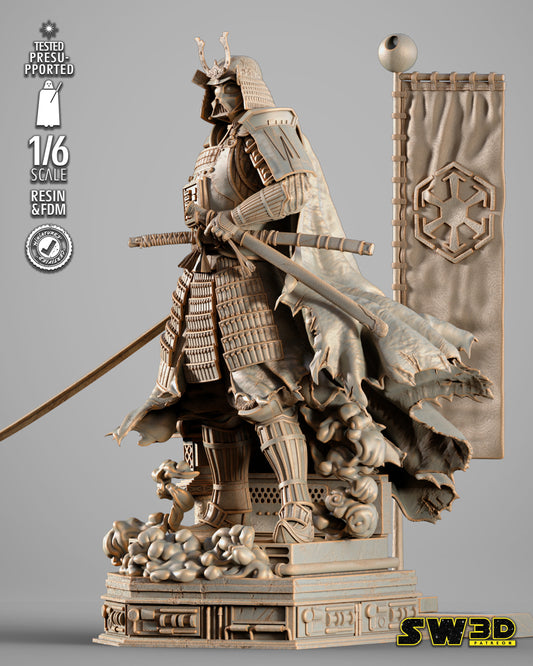Darth Vader Samurai Sculpt (Star Wars) - 3D printed model kit (Fan Art)