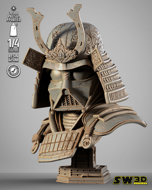 Darth Vader Samurai Bust (Star Wars) - 3D printed model kit (Fan Art)