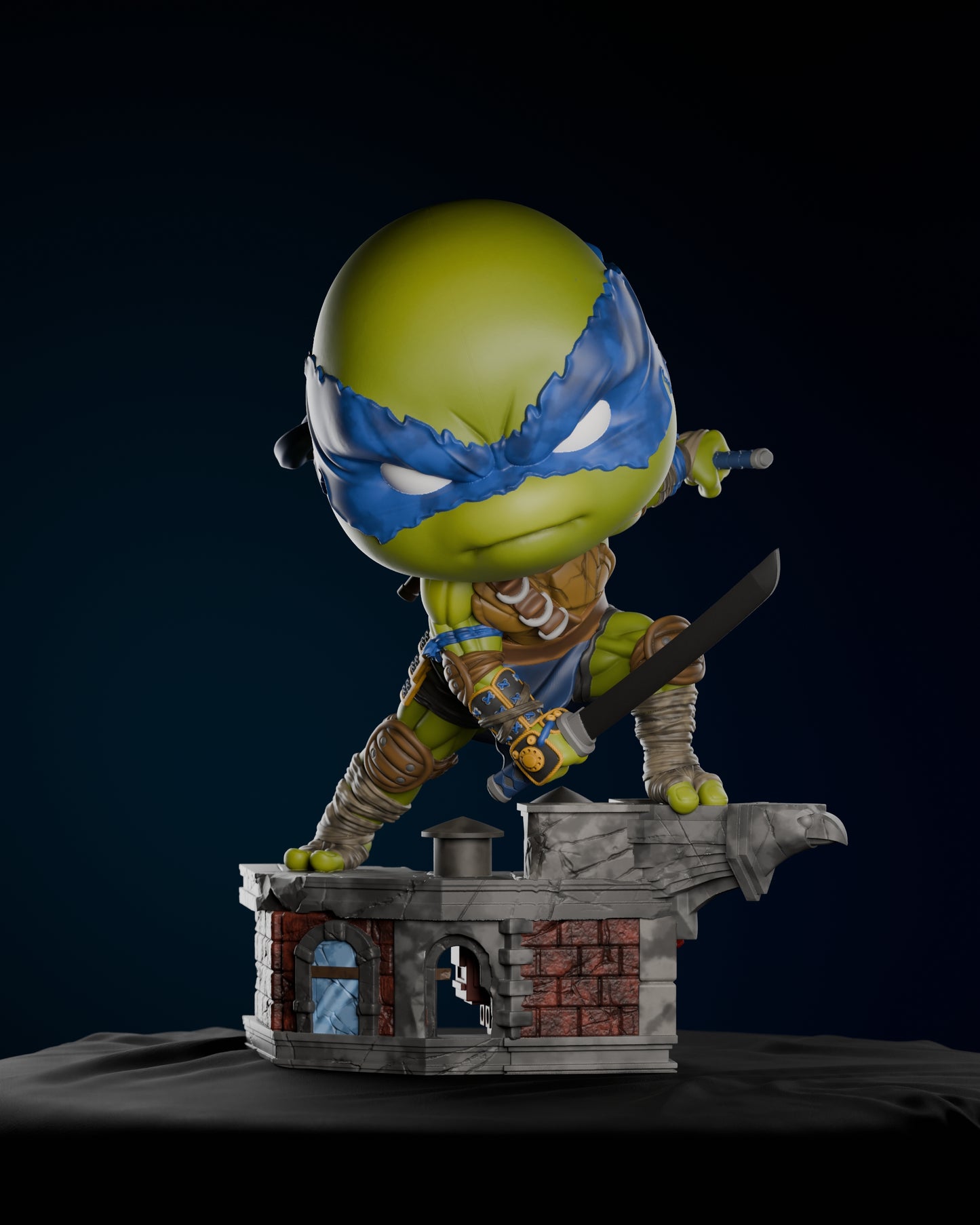 Leonardo Chibi (ZEZ) - 3D Printed Fan Art Model Kit