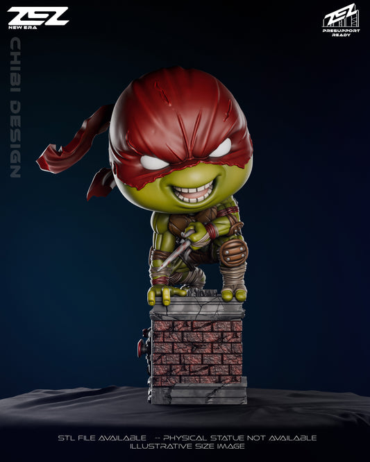 Raphael Chibi (ZEZ) - 3D Printed Fan Art Model Kit