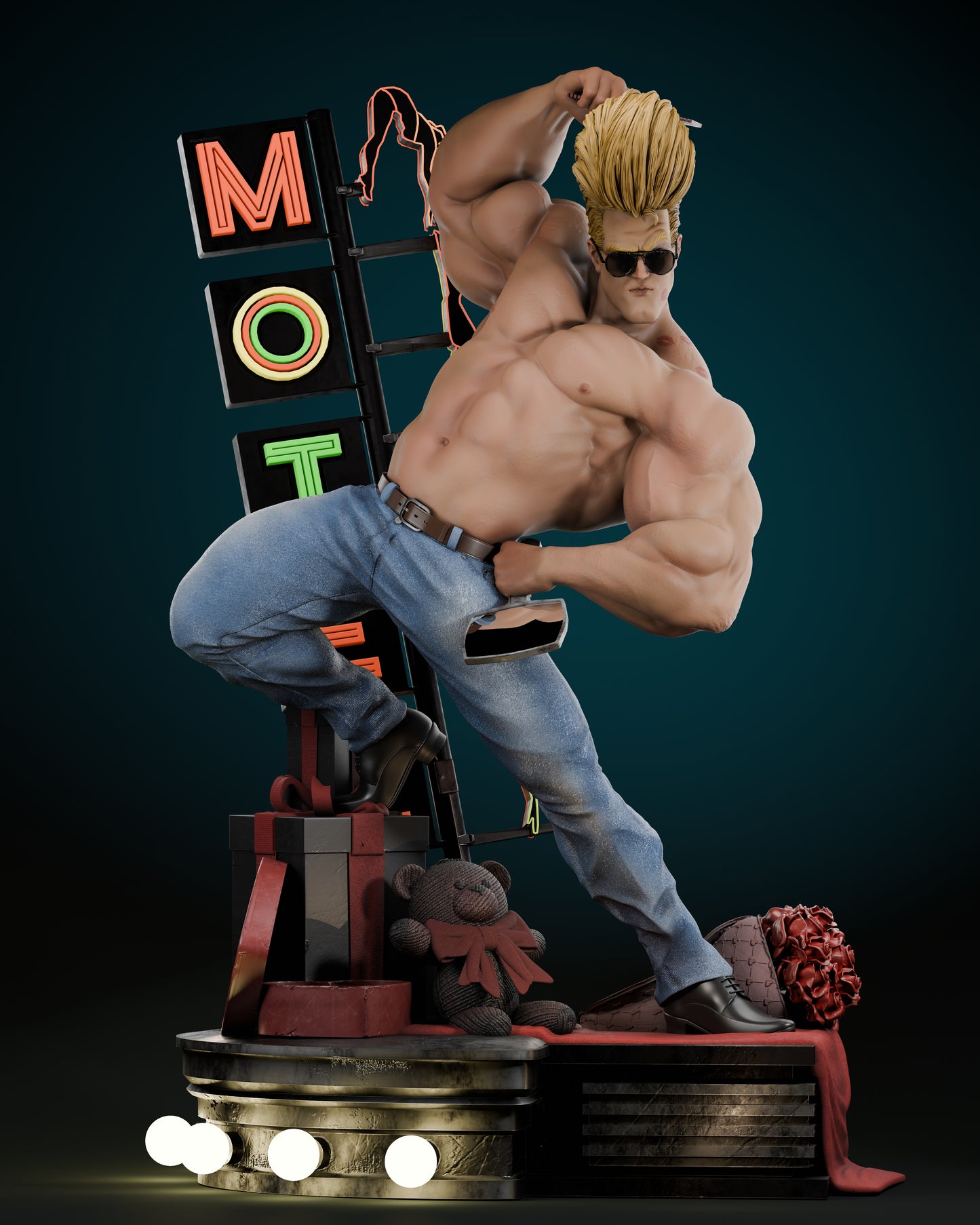 Johnny Bravo - Fan Art 1:6 - 3D Print Kit