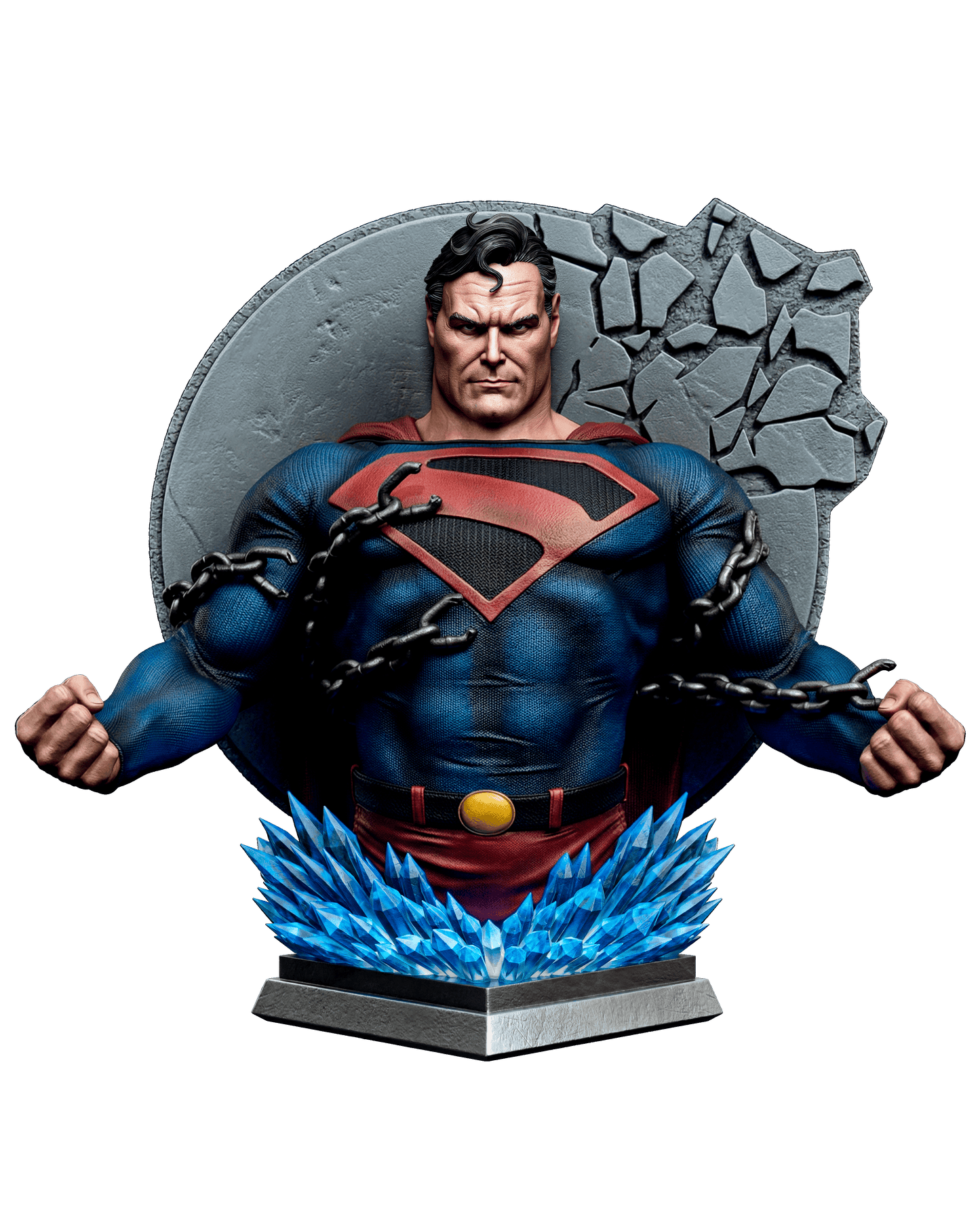 Superman Kingdom Come - Portrait Bust - 4 or 8 scale - 3D Model Kit - Fan Art