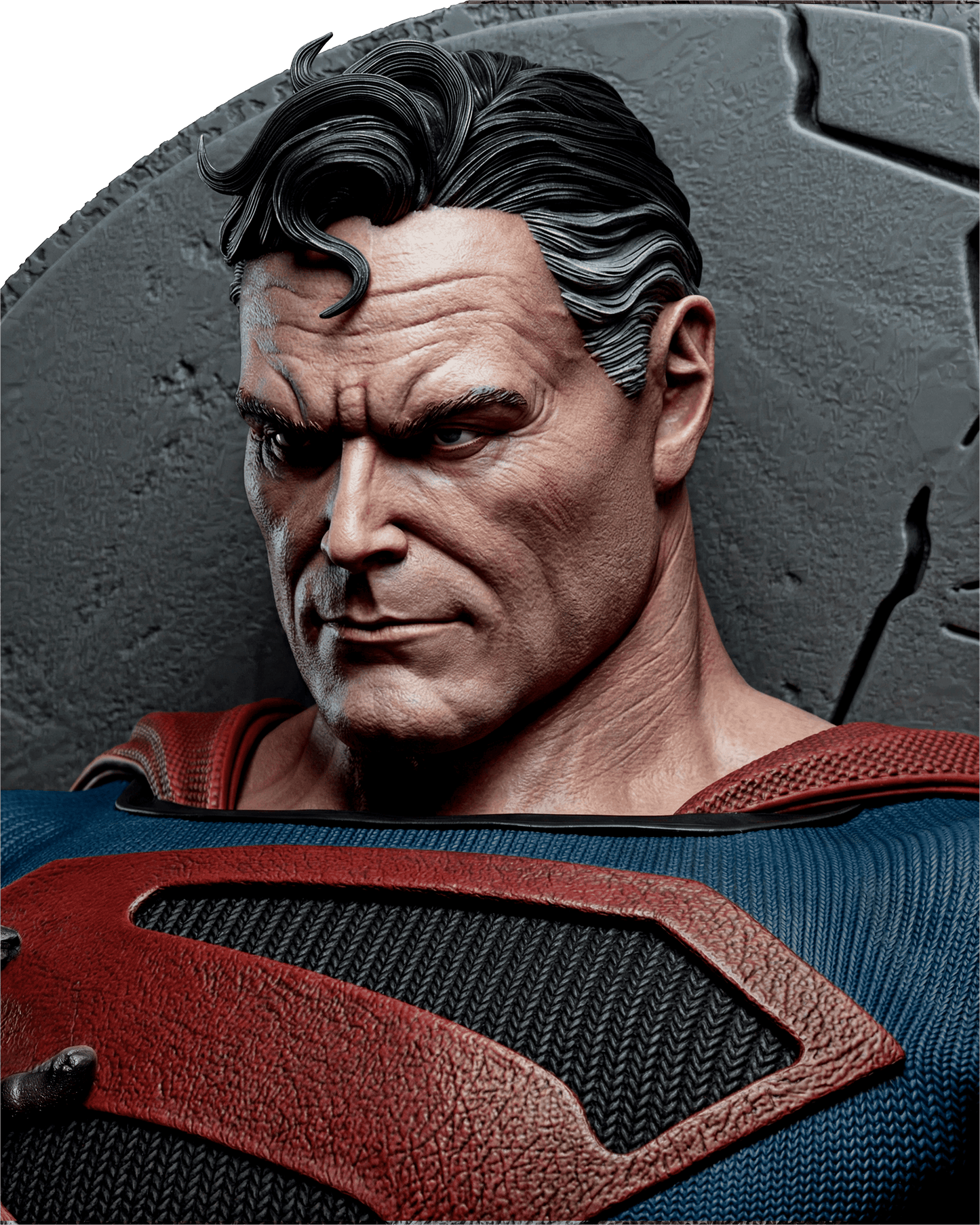 Superman Kingdom Come - Portrait Bust - 4 or 8 scale - 3D Model Kit - Fan Art