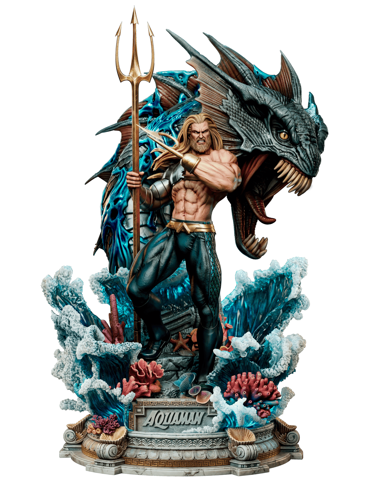 Aquaman - Sculpt - 6 or 12 scale - 3D Model Kit - Fan Art
