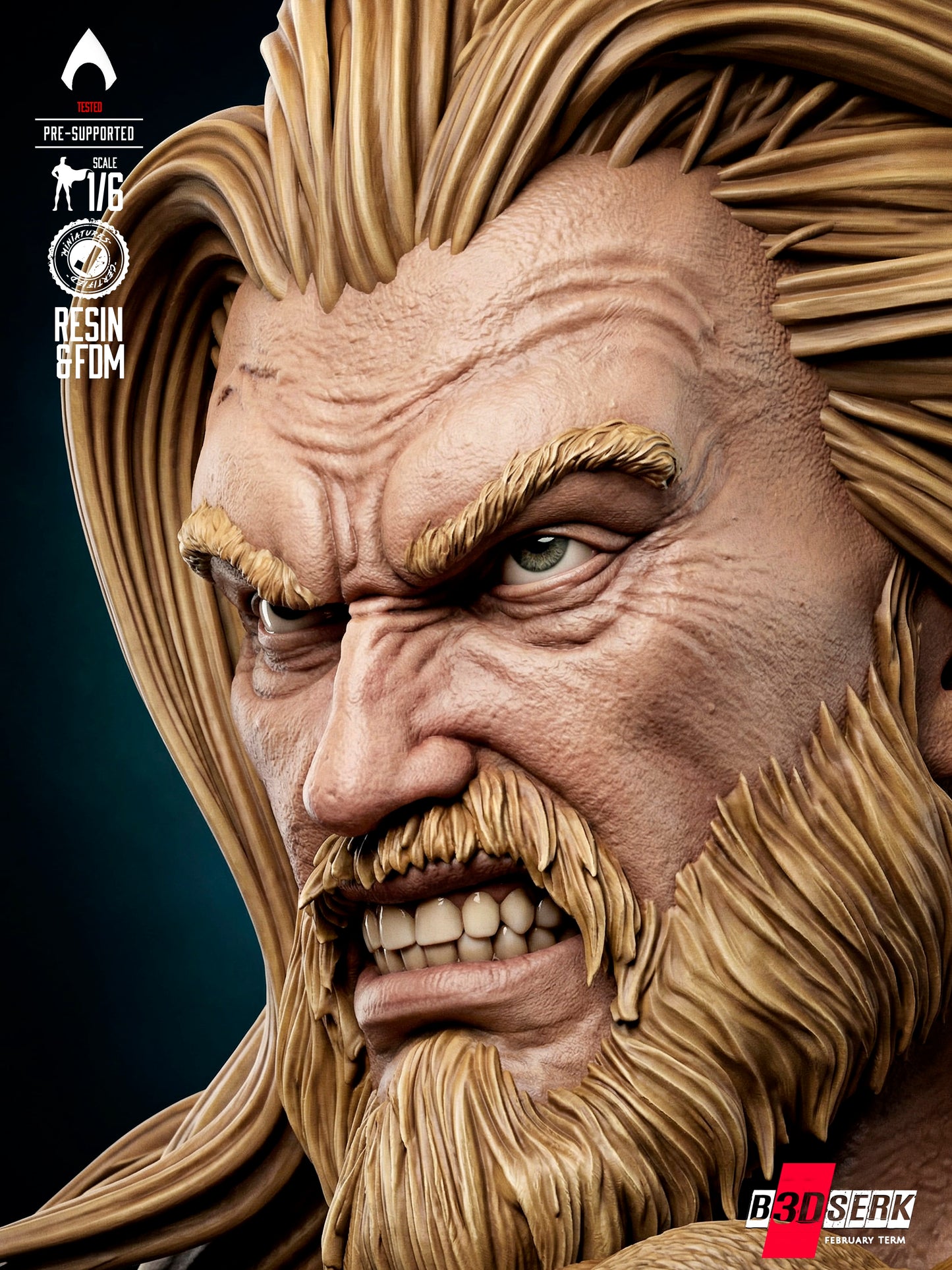 Aquaman - Sculpt - 6 or 12 scale - 3D Model Kit - Fan Art