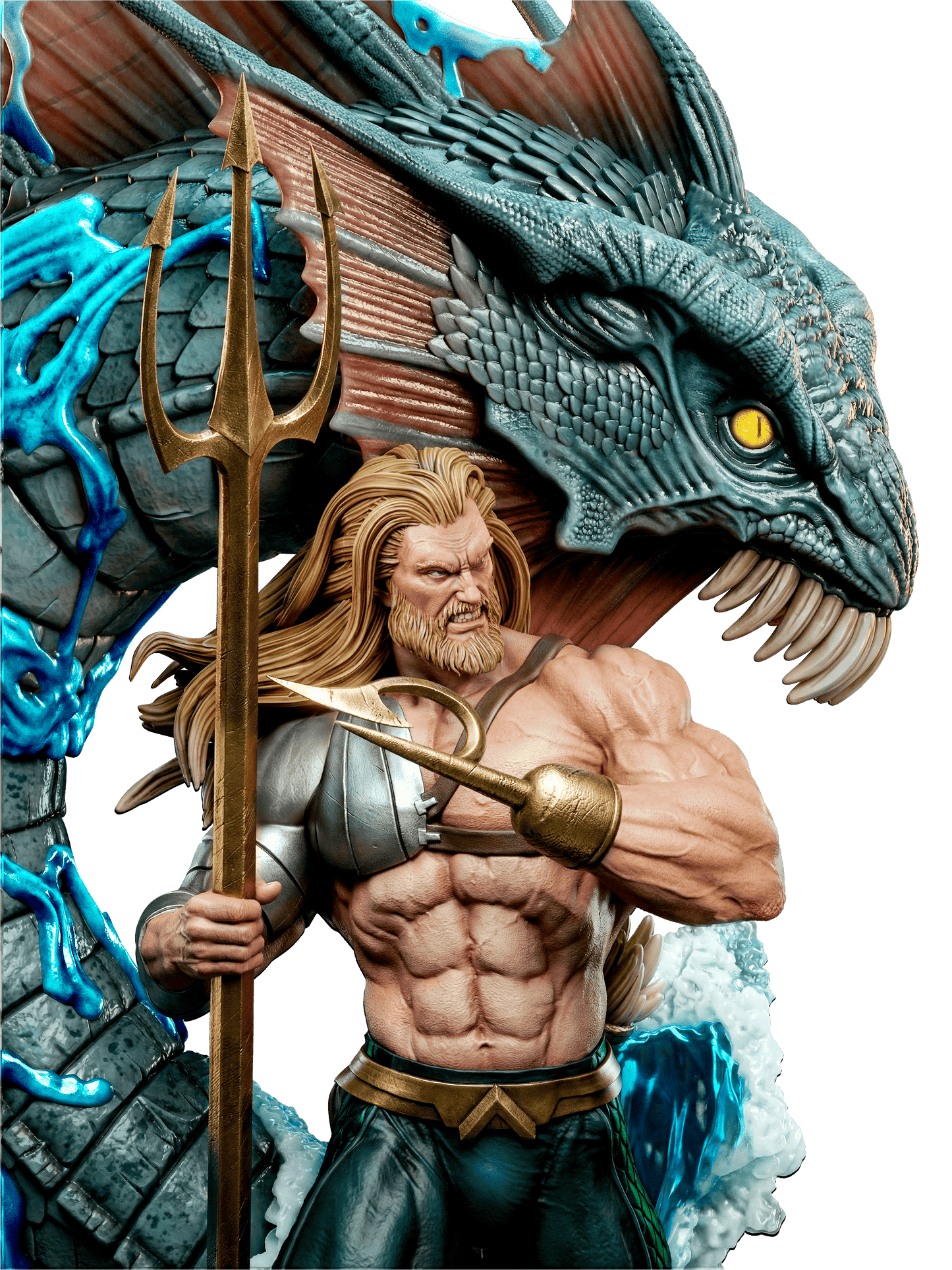 Aquaman - Sculpt - 6 or 12 scale - 3D Model Kit - Fan Art