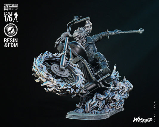 Johnny Blaze Ghost Rider (Fan Art) - 6 or 12 scale (382mm or 192mm) - 3D Print kit