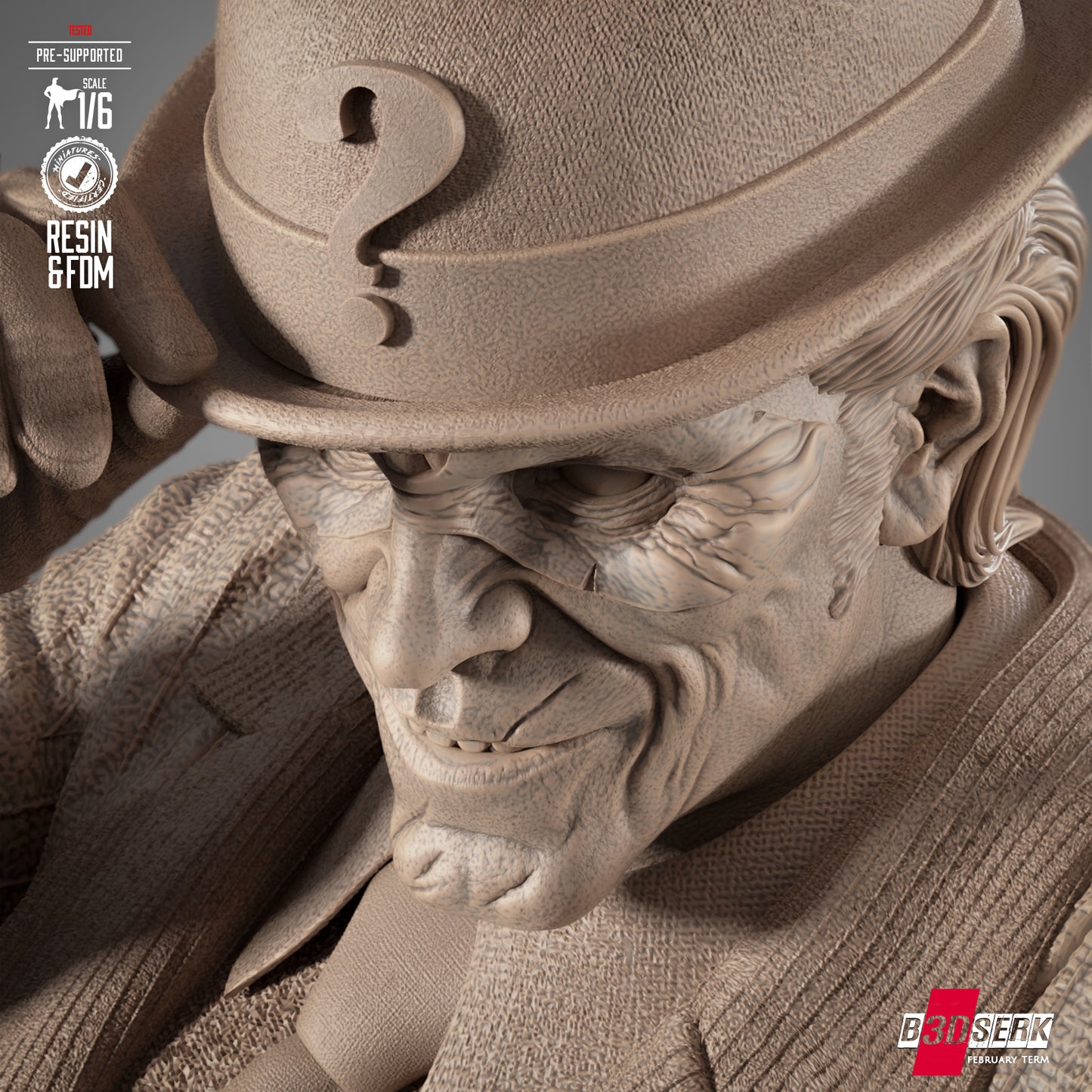 The Riddler (Batman) 3d Printed 6 or 12 Scale Statue Model Kit