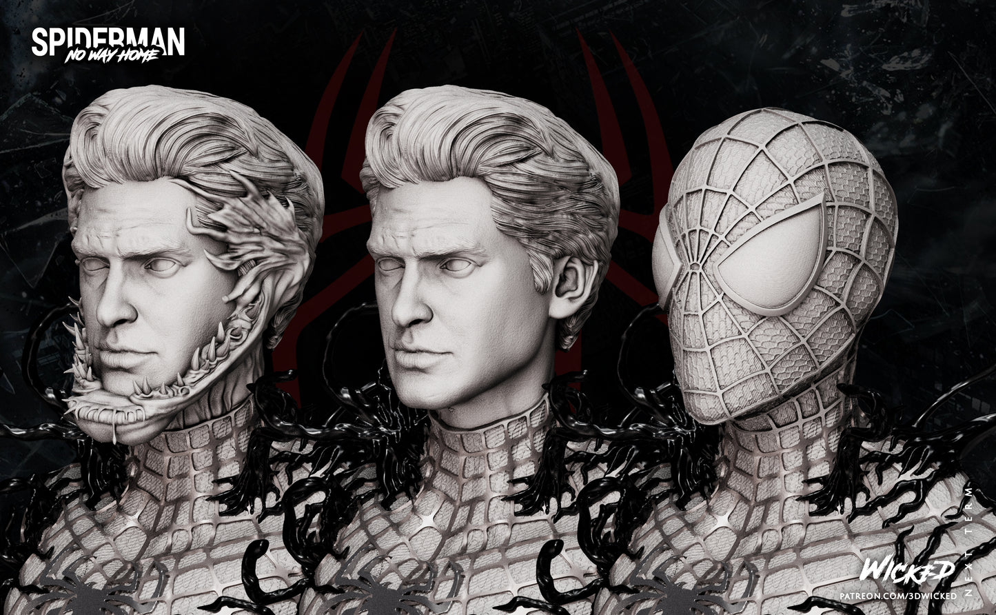 Spiderman (Andrew Garfield) Fan Art Bust - 4 or 8 scale (260mm or 130mm) - 3D Print