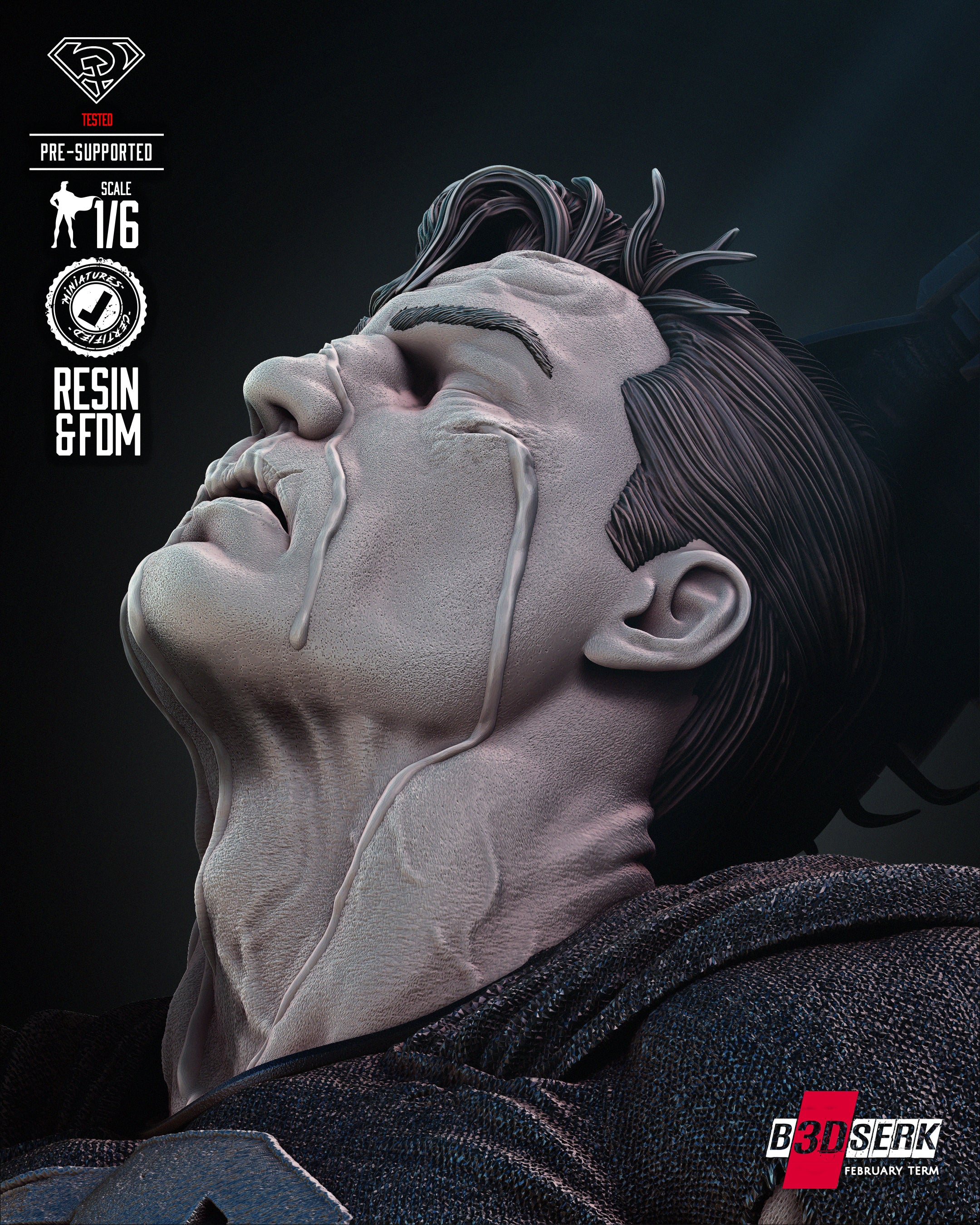 Zod & Superman Sculpt (Fan Art) - 6 or 12 scale - 3D Print kit