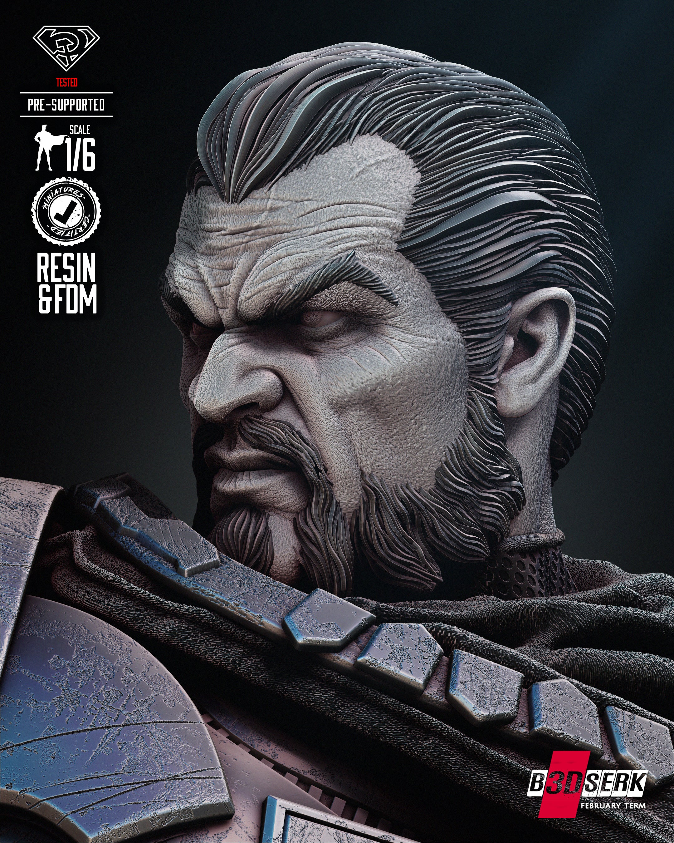 Zod & Superman Sculpt (Fan Art) - 6 or 12 scale - 3D Print kit