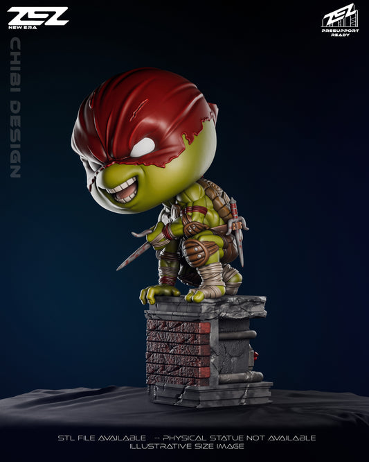 Raphael Chibi (ZEZ) - 3D Printed Fan Art Model Kit