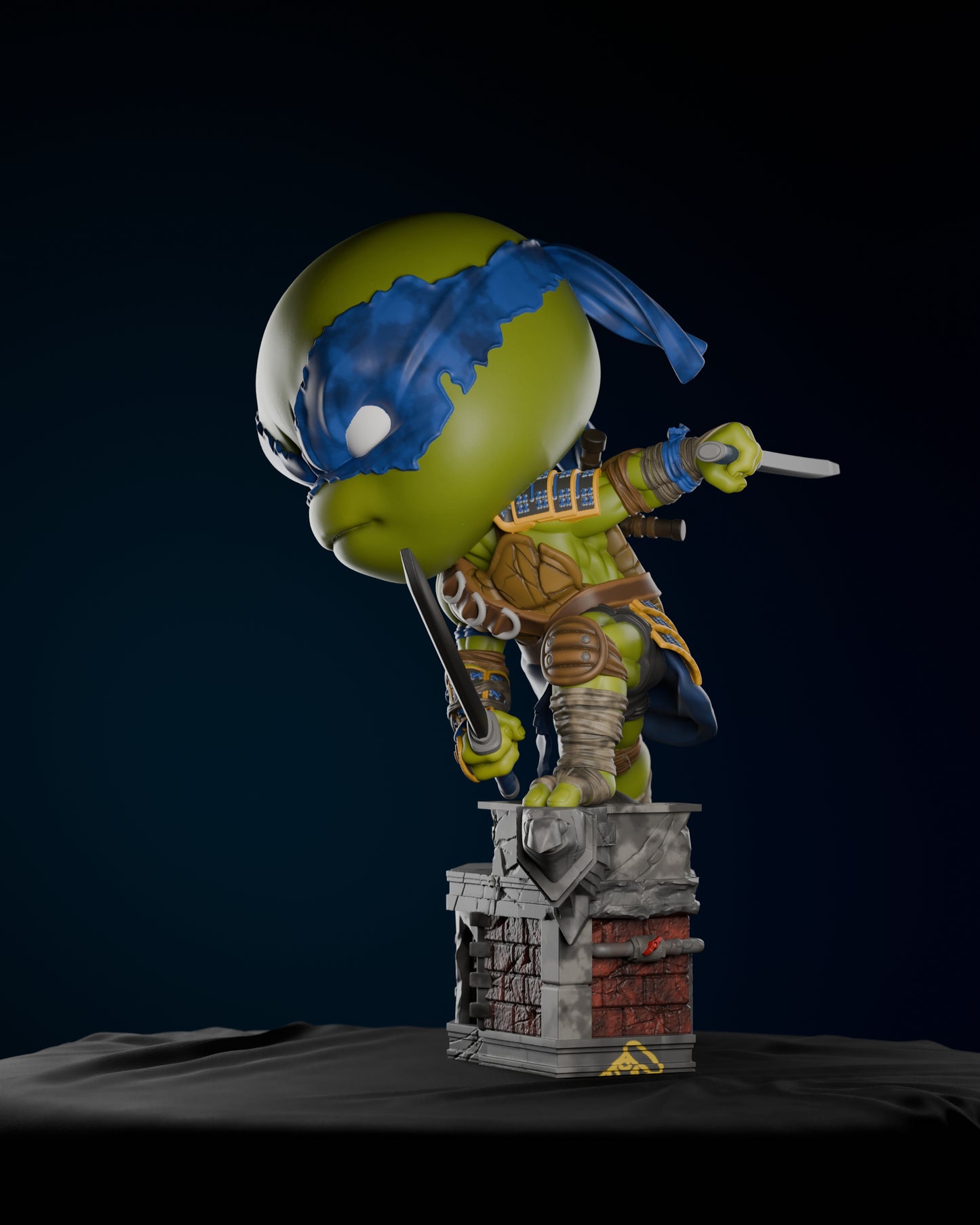 Leonardo Chibi (ZEZ) - 3D Printed Fan Art Model Kit