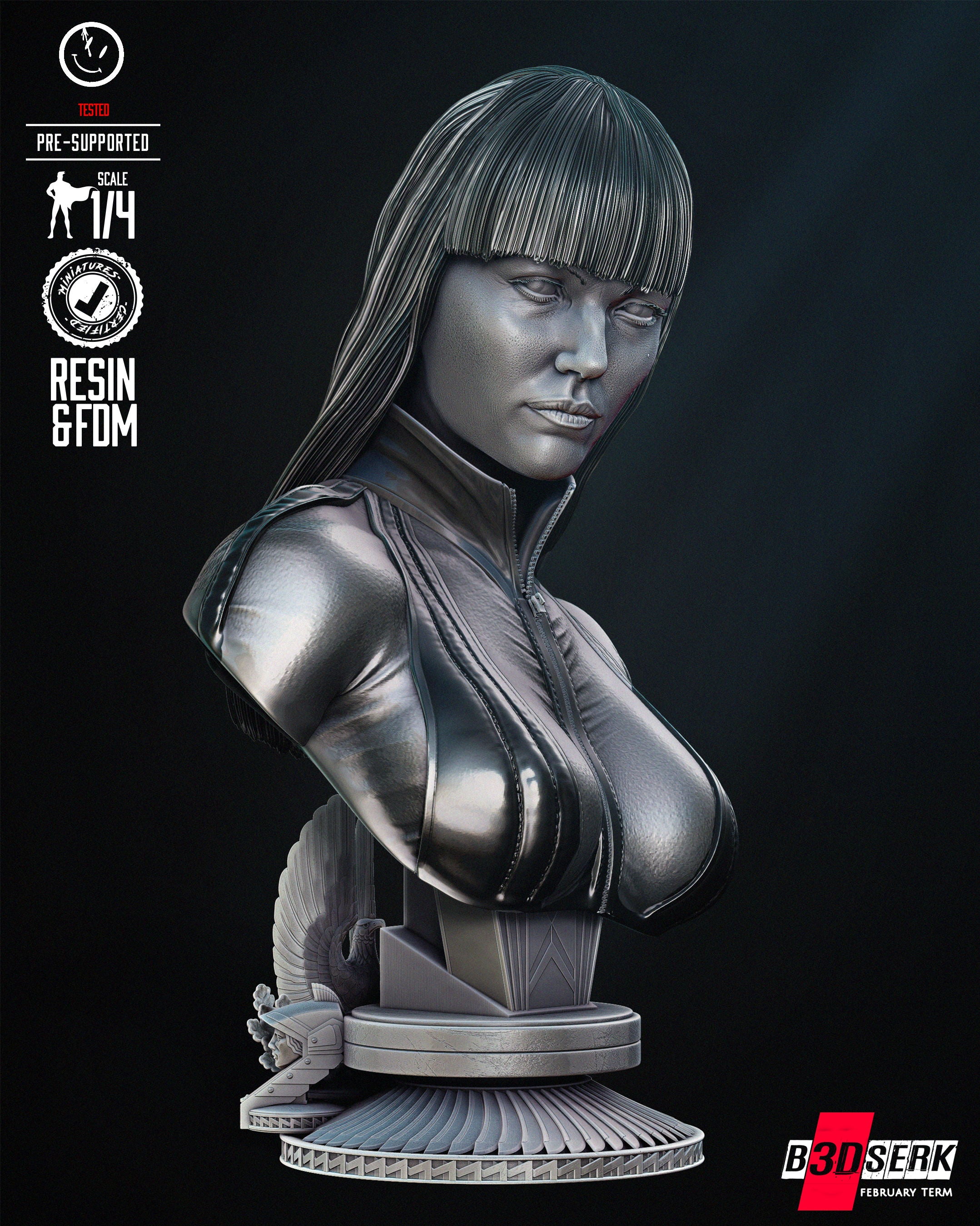 Silk Spectre Portrait (Fan Art) - 4 or 8 scale - 3D Print kit