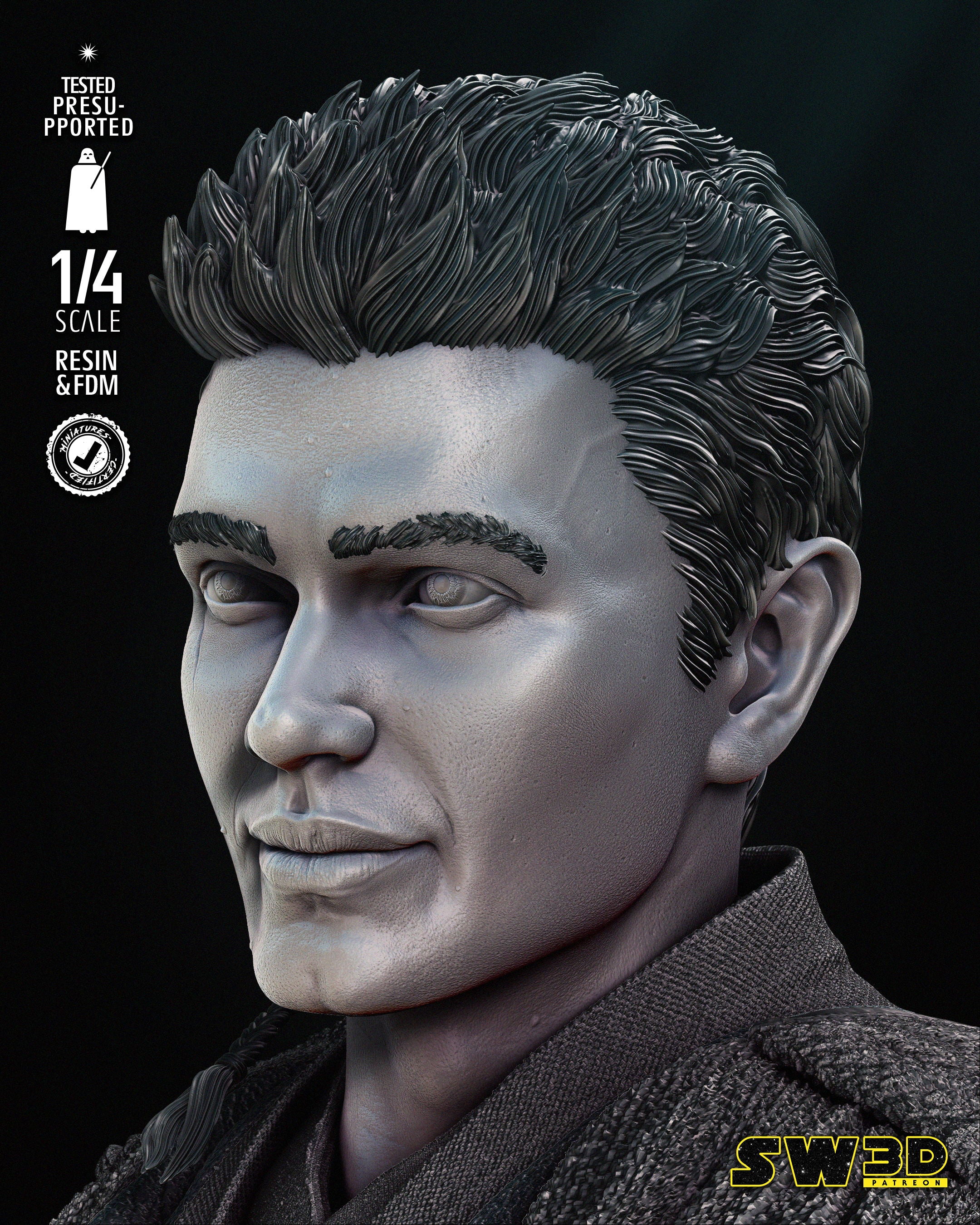 Young Anakin (StarWars) Bust - 1:4 or 1:8 Scale - Fan Art