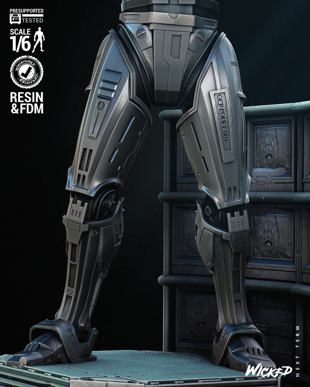 Robocop Sculpt -3d Printed Model Kit - Fan Art