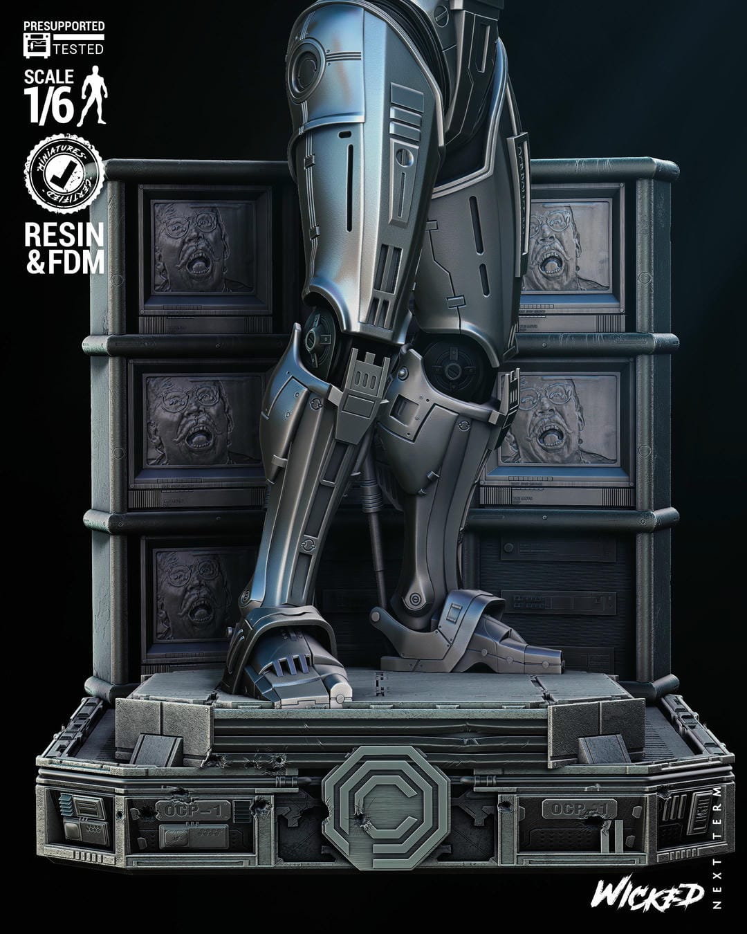 Robocop Sculpt -3d Printed Model Kit - Fan Art