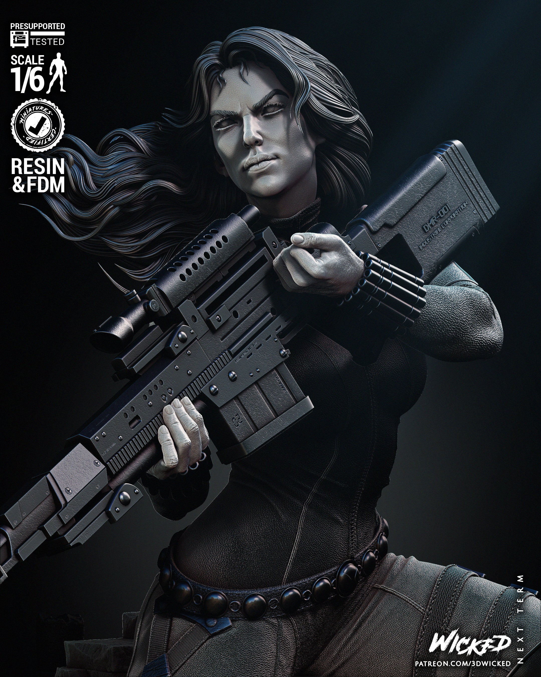 Black Widow 2024 (Fan Art) - 6 or 12 scale - 3D Print kit