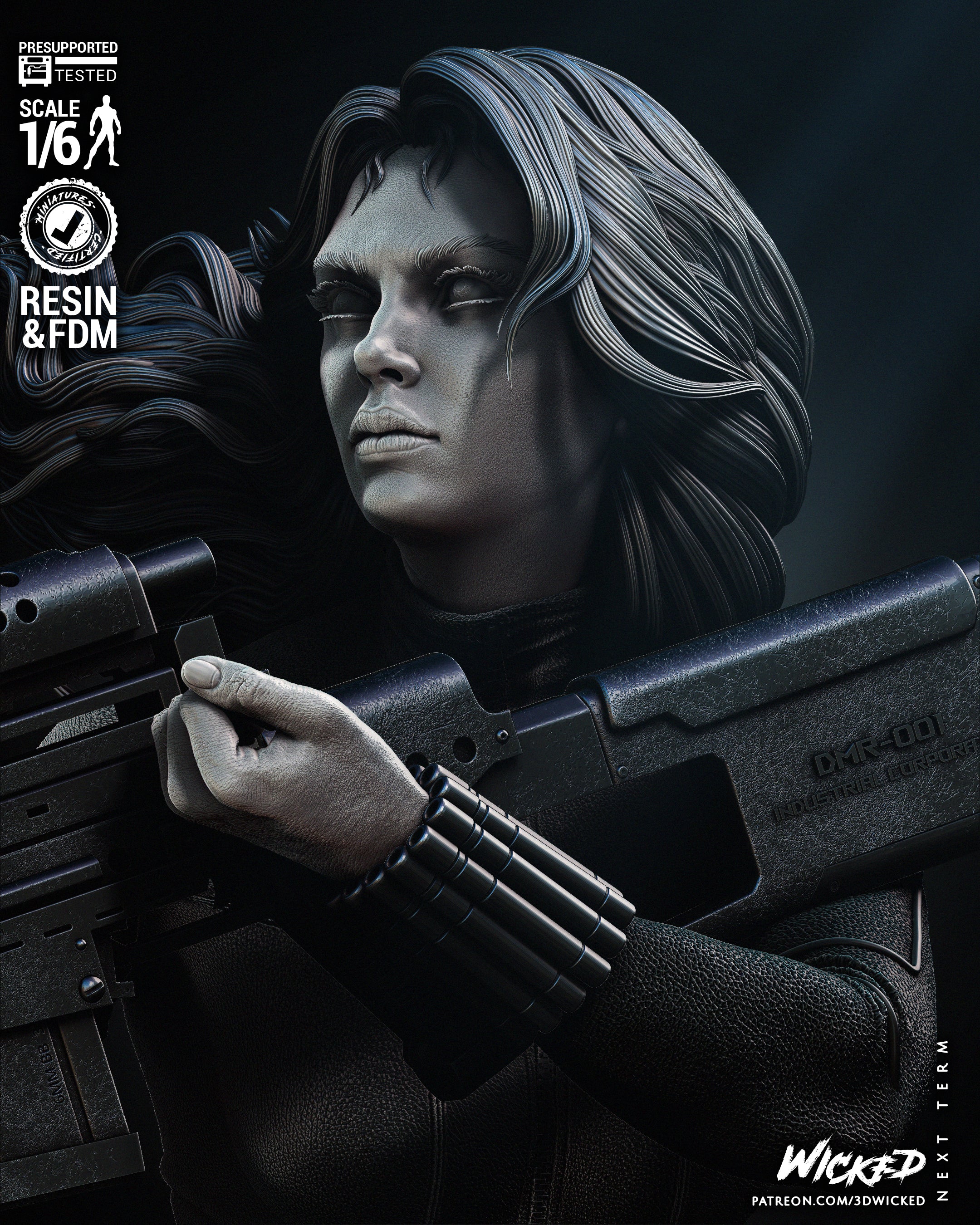 Black Widow 2024 (Fan Art) - 6 or 12 scale - 3D Print kit