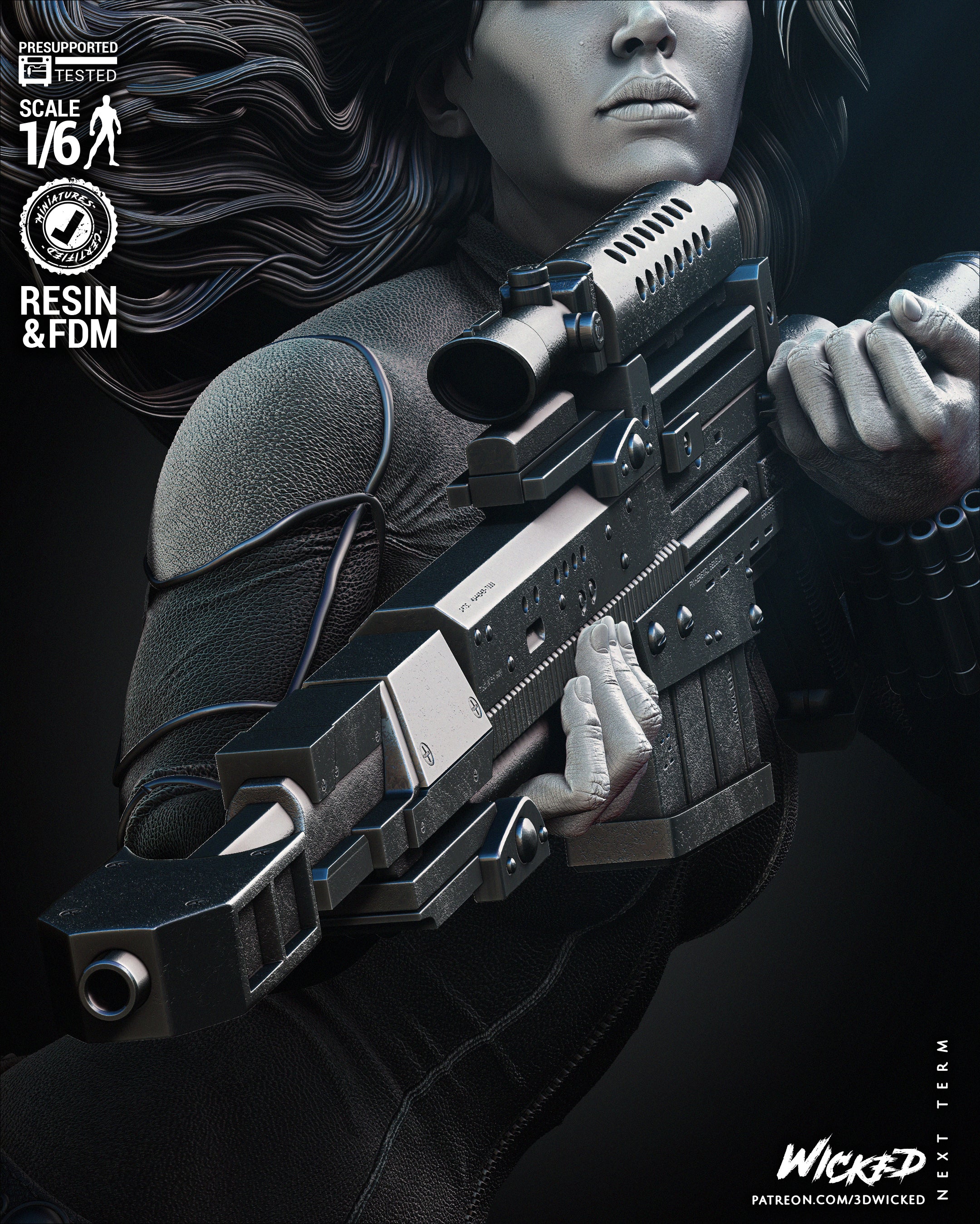 Black Widow 2024 (Fan Art) - 6 or 12 scale - 3D Print kit