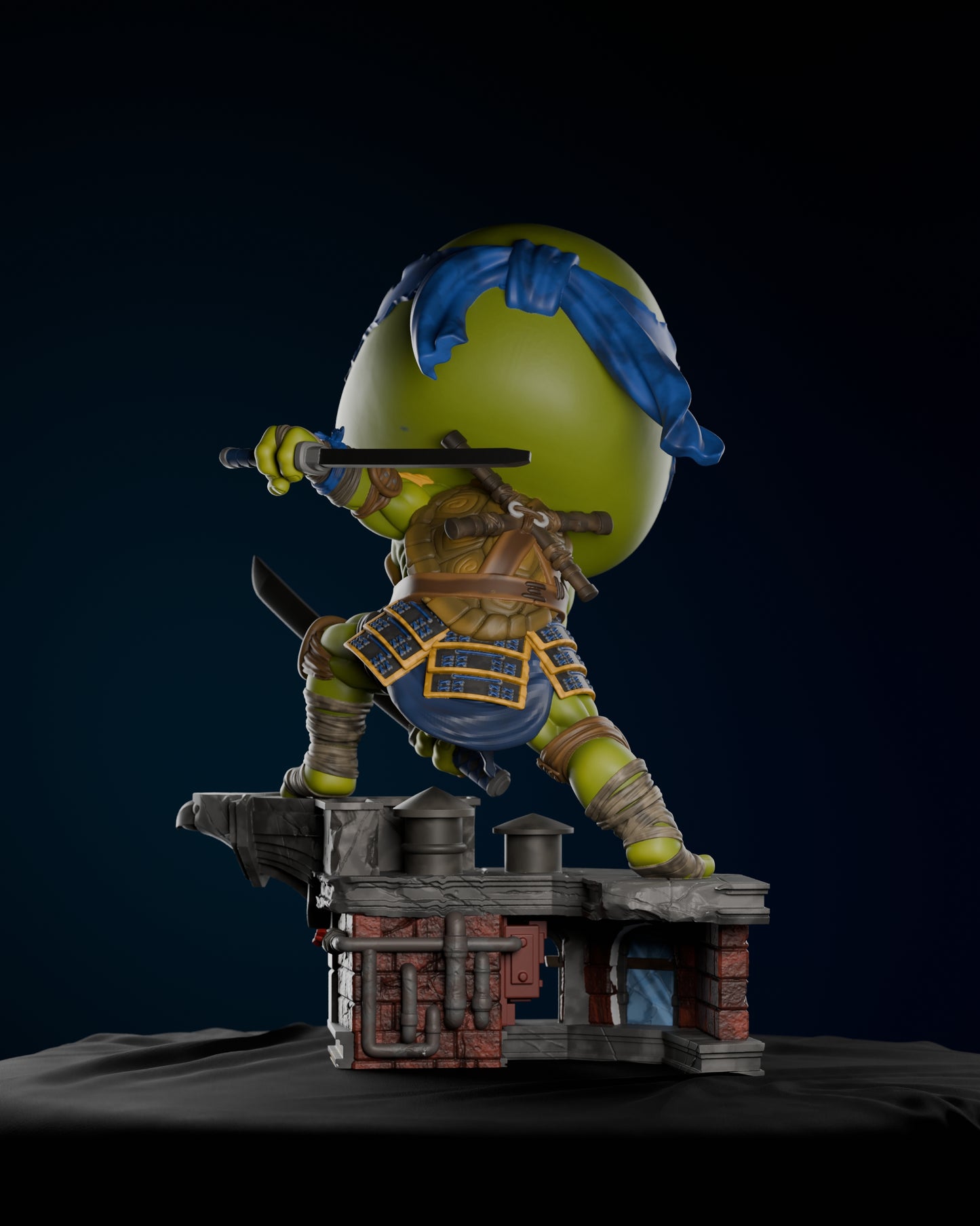 Leonardo Chibi (ZEZ) - 3D Printed Fan Art Model Kit