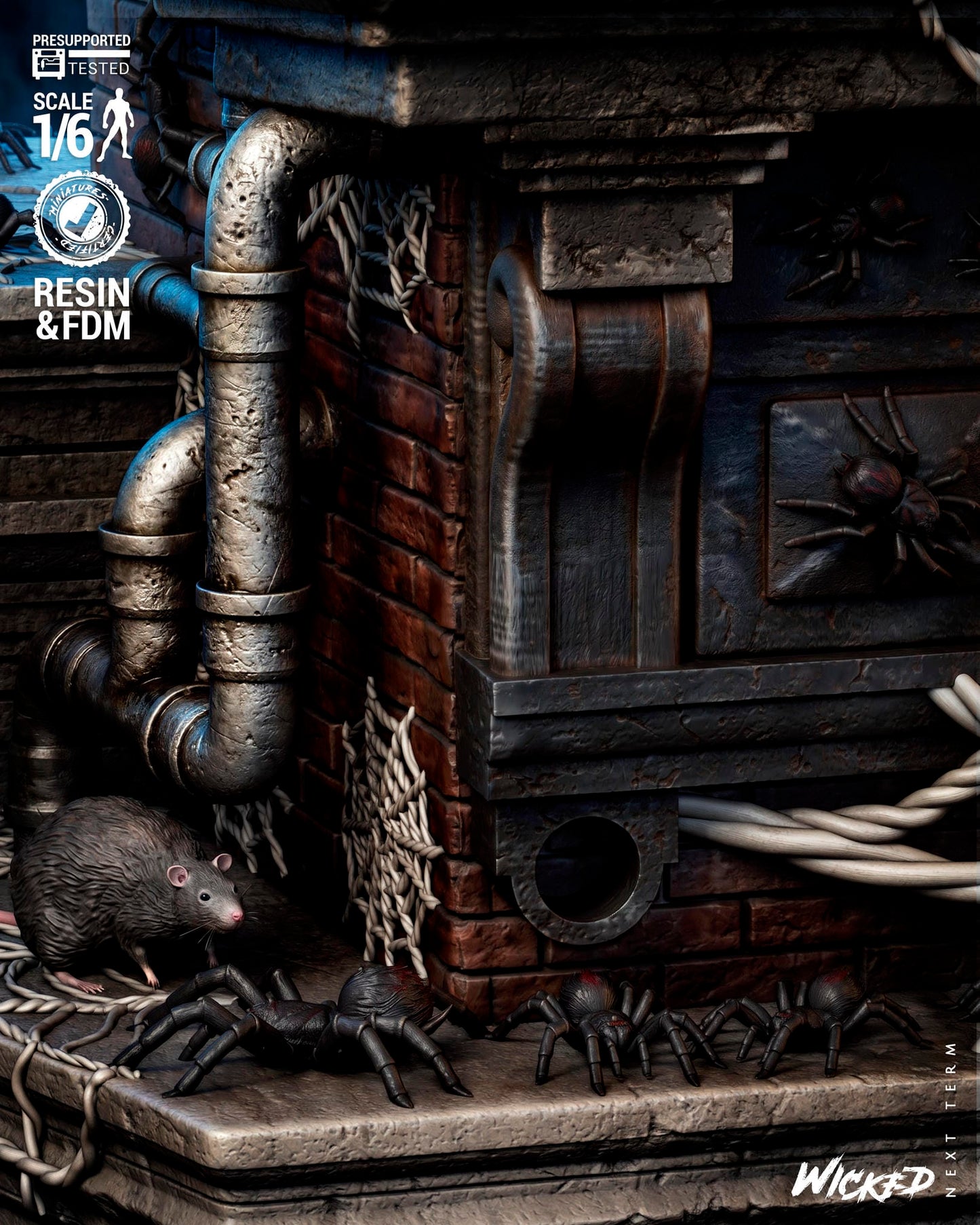 Spider-Man vs Kraven (Last Hunt) Diorama -3d Printed Model Kit - Fan Art