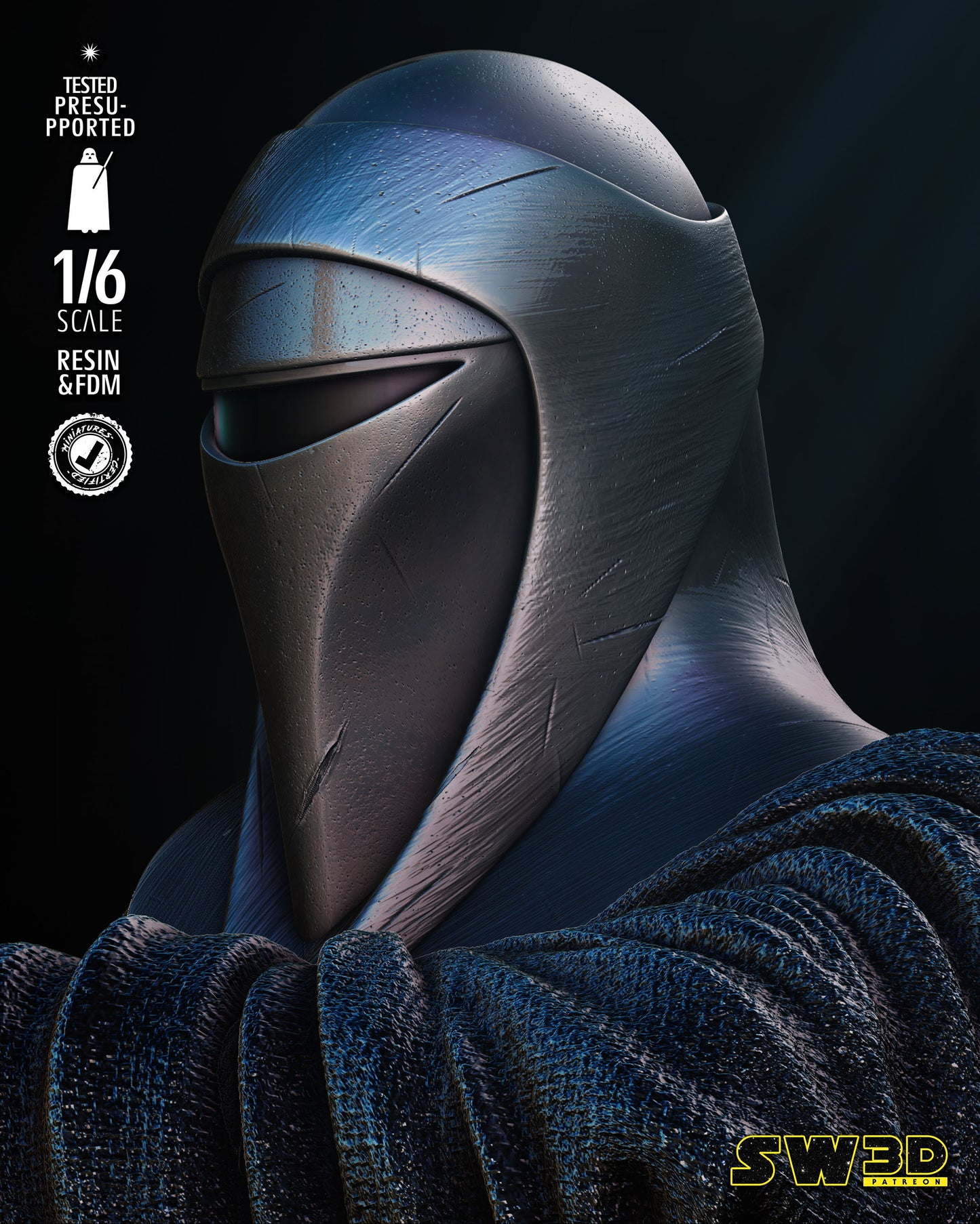 Emperor Royal Guard (Star Wars) Fan Art - 6th or 12th scale - 3D Printed