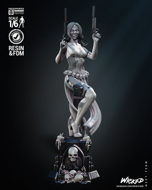 Mystique (Fan Art) Statue - 6 or 12 scale (385mm - 193mm tall)- 3D Print kit