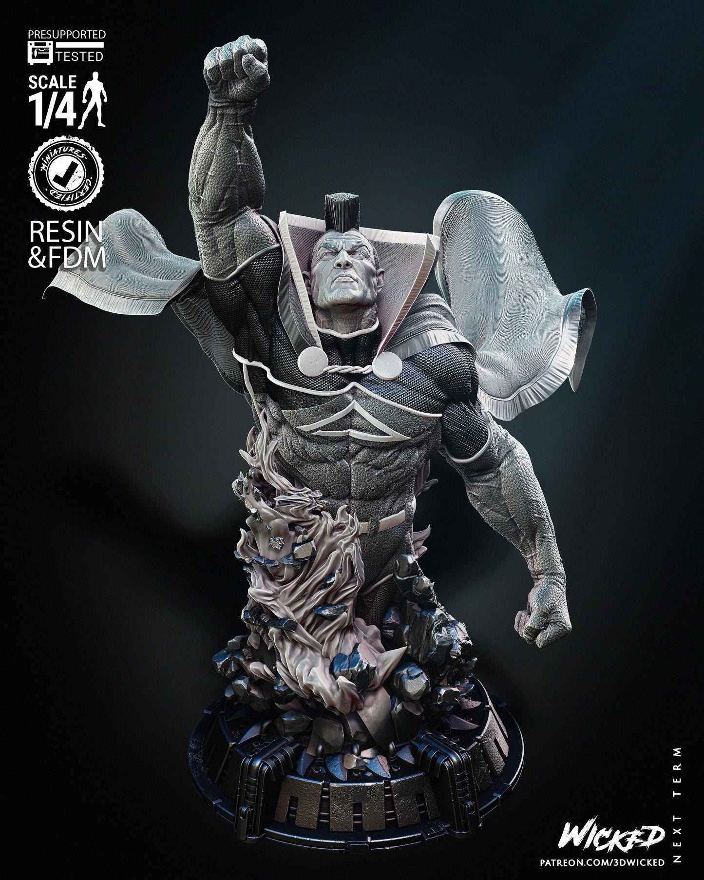 Gladiator(Fan Art) Bust - 4 or 8 scale (430mm or 215mm tall)- 3D Print kit