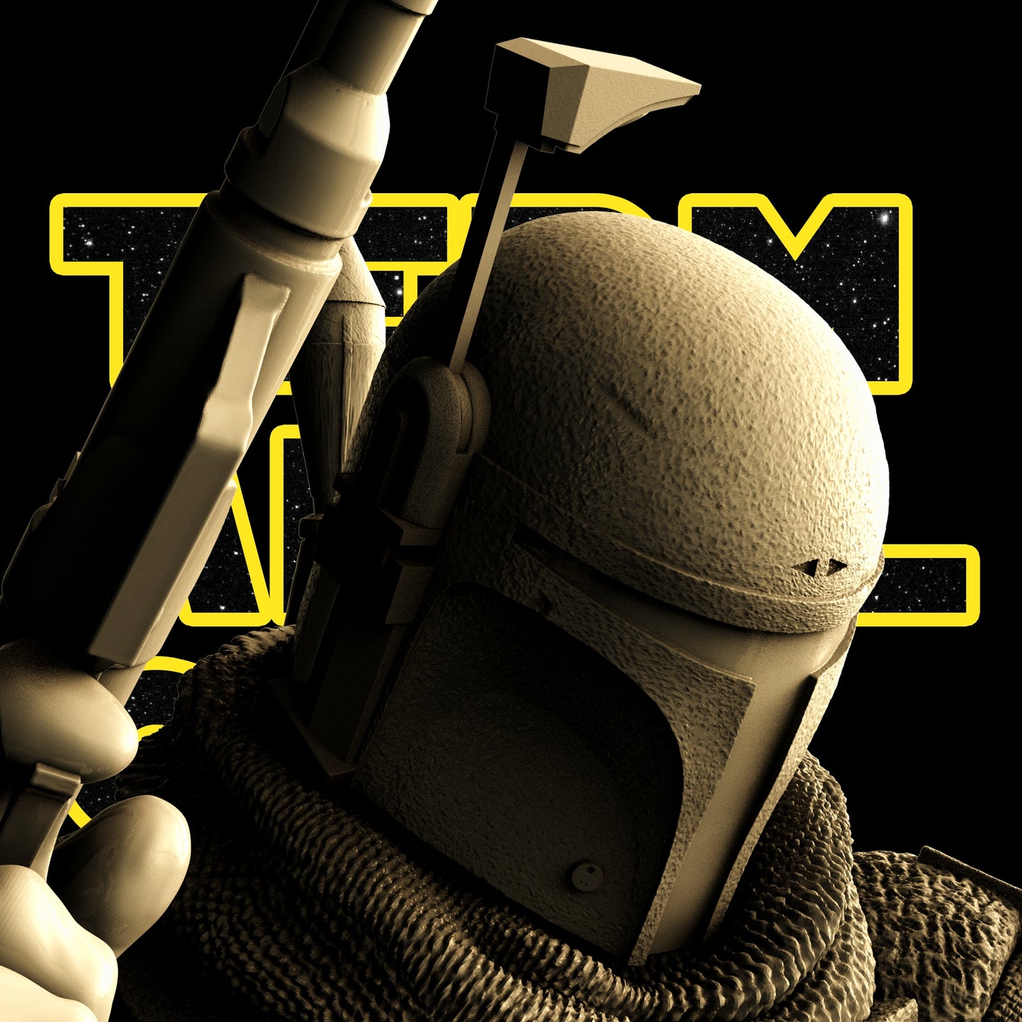Bobba Fett Sculpture (Fan Art) - 1:6 Scale (300mm) - 3D Printed