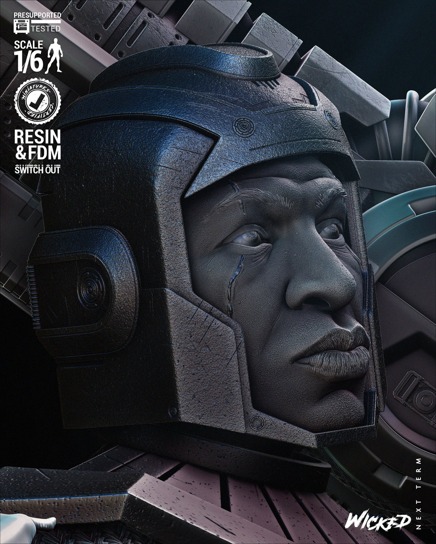 Kang the Conqueror (Fan Art) Statue - 6 or 12 scale - 3D Print kit