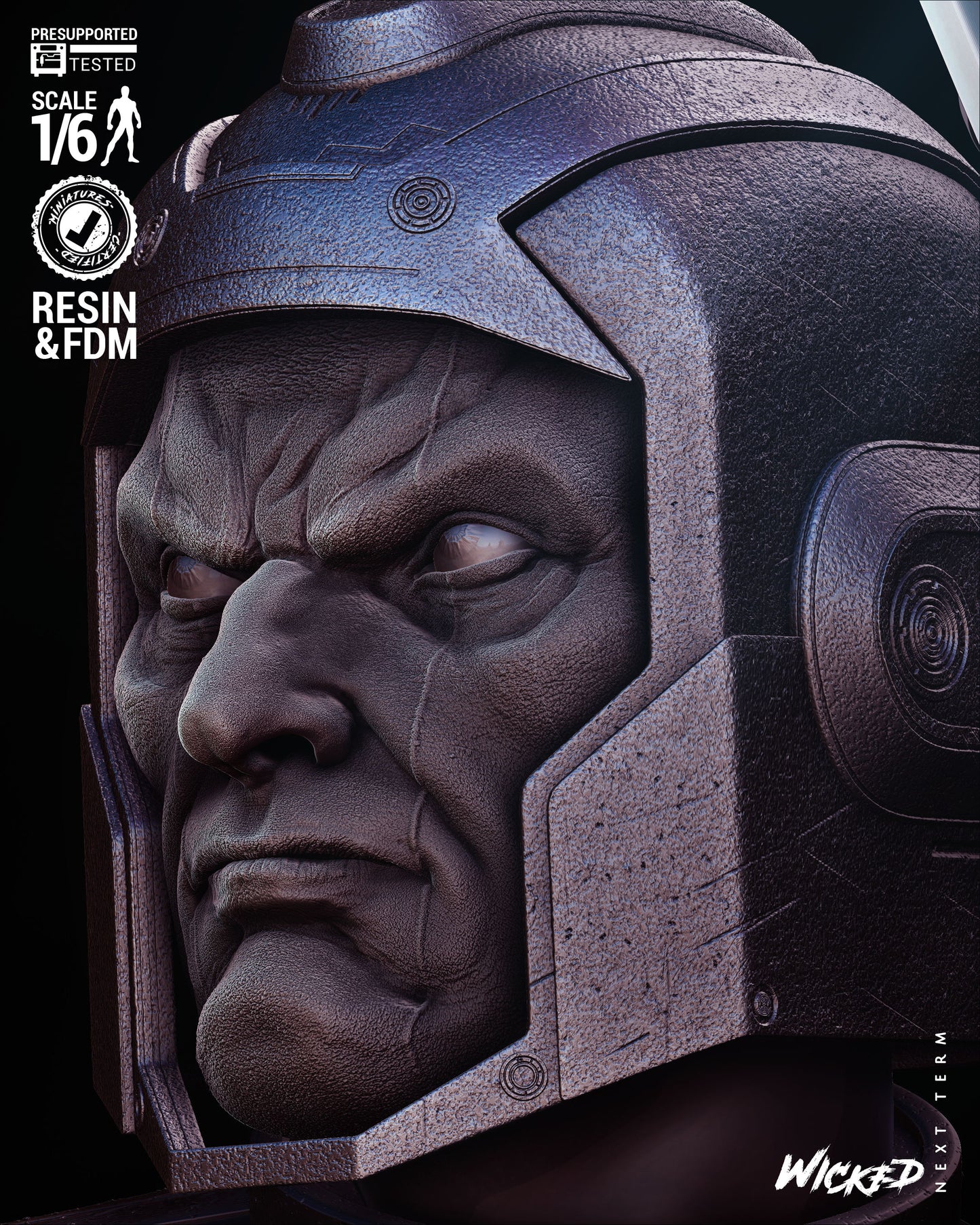 Kang the Conqueror (Fan Art) Statue - 6 or 12 scale - 3D Print kit