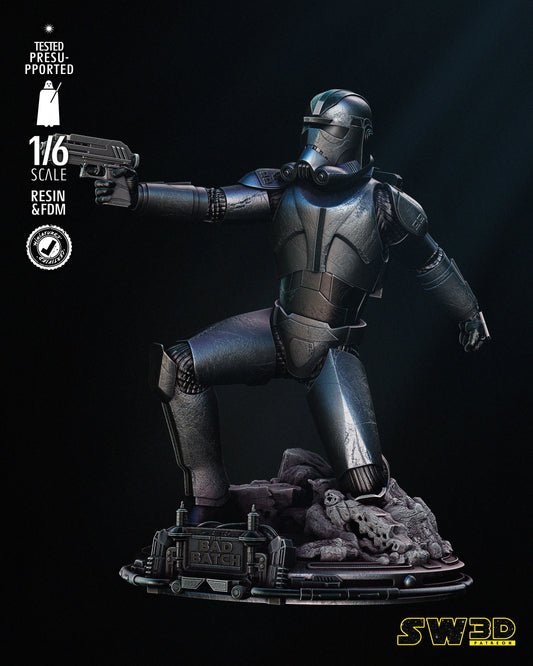 Hunter Sculpt (Fan Art) Star Wars - 6 or 12 Scale - 3D Print kit
