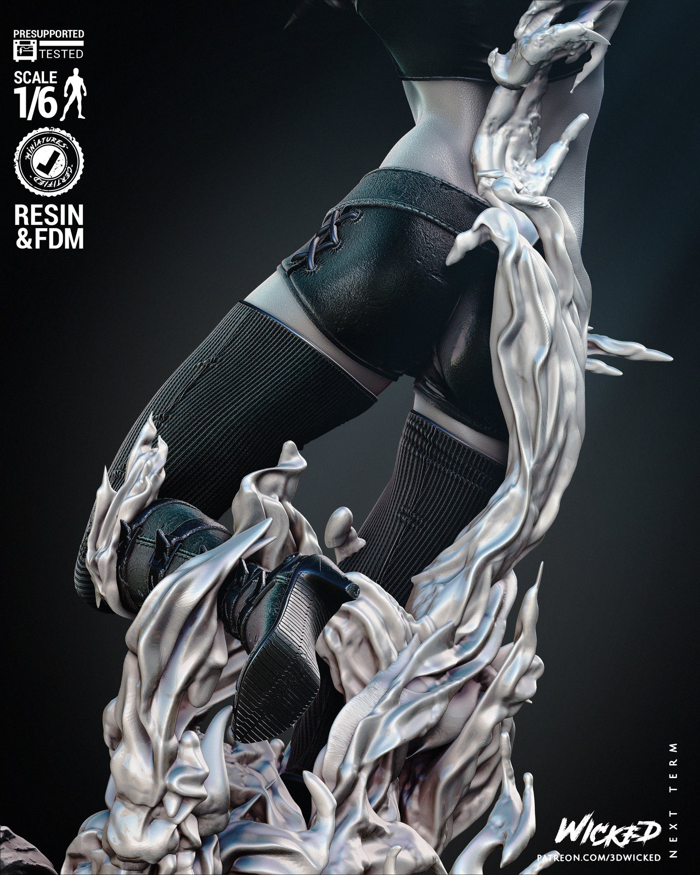 Magik (Fan Art) Statue - 6 or 12 scale (500mm - 250mm tall)- 3D Print kit