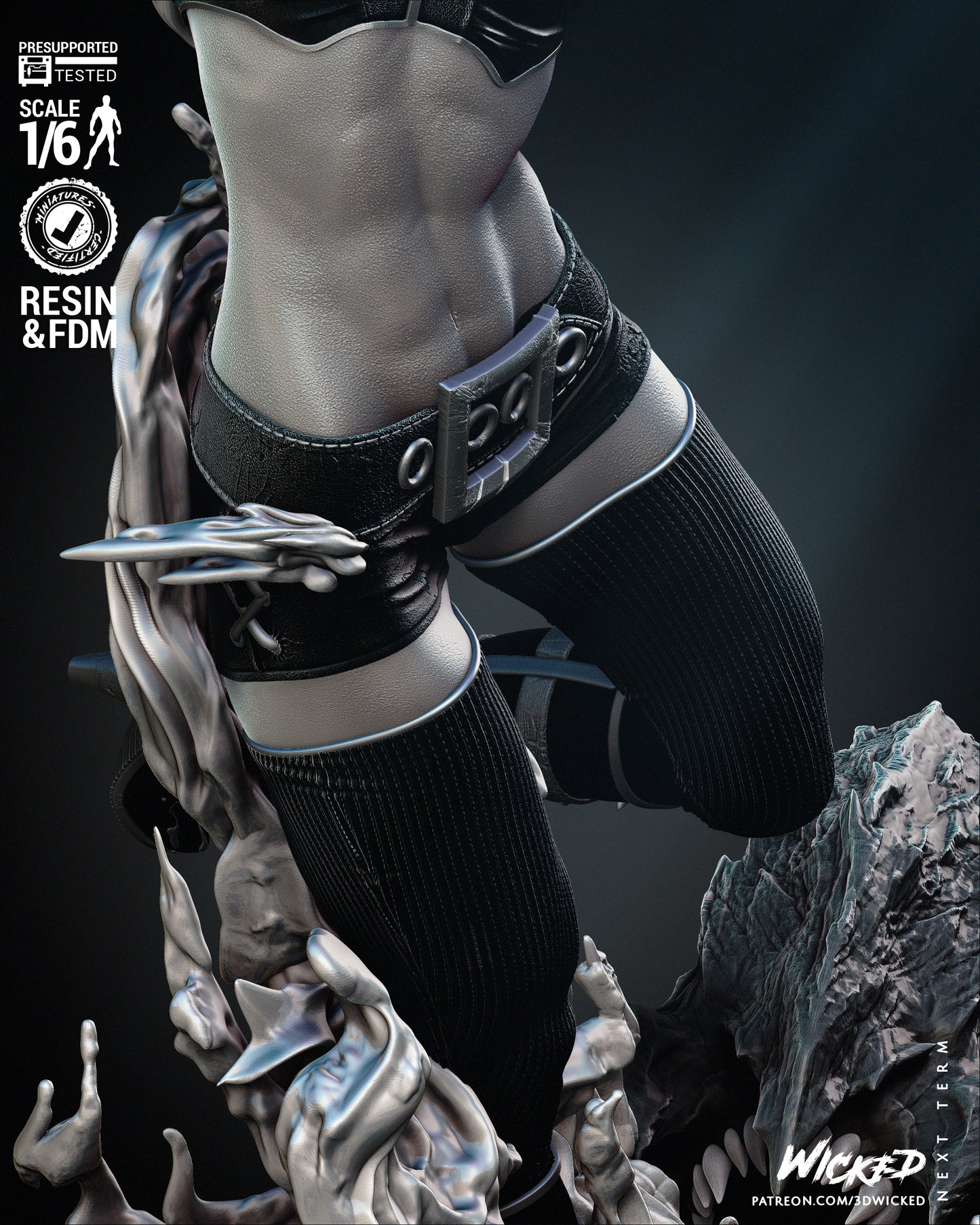 Magik (Fan Art) Statue - 6 or 12 scale (500mm - 250mm tall)- 3D Print kit