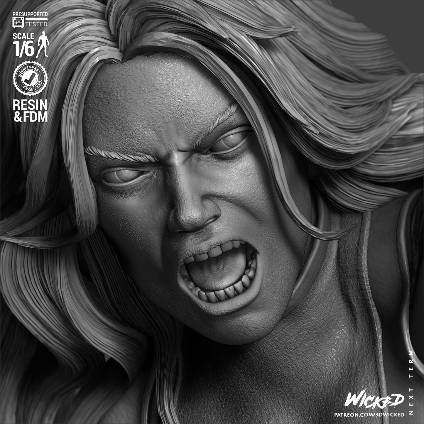 She-Hulk (Sculpt) 3d Print - Unpainted model kit