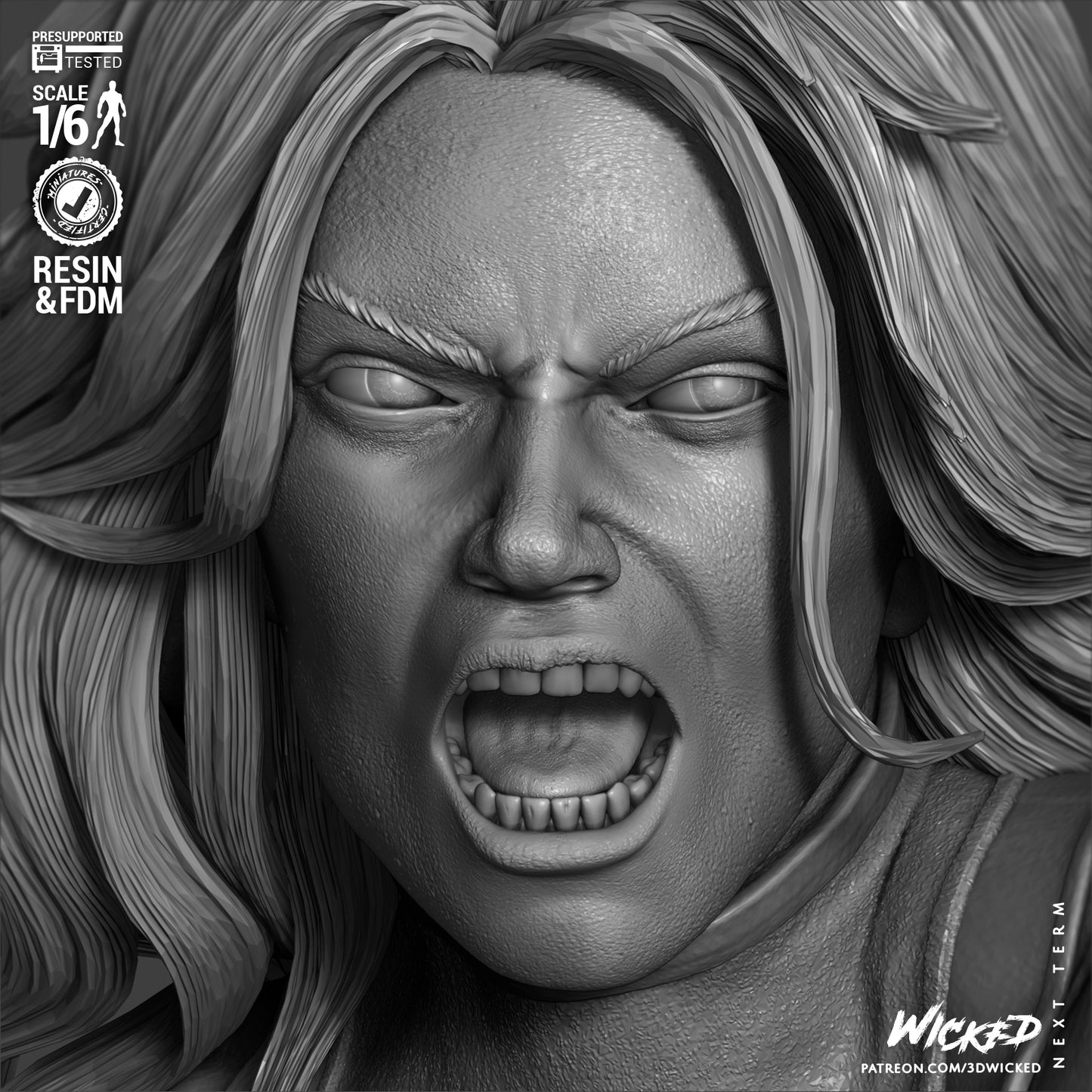She-Hulk (Sculpt) 3d Print - Unpainted model kit