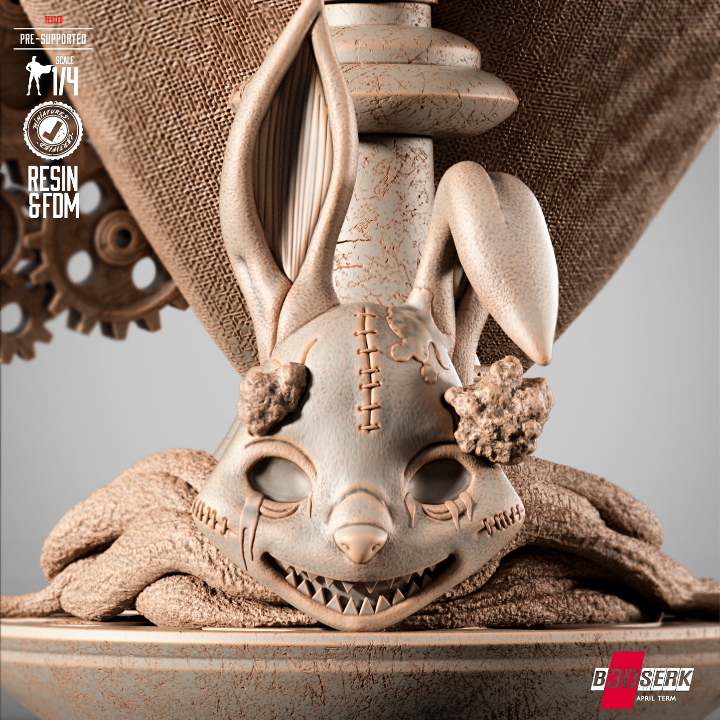 Mad Hatter (Bust) 3d Print - Unpainted model kit