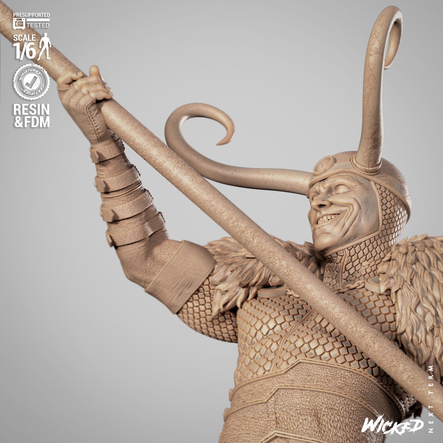 Thor and Loki Diorama - 1:6 and 1:12 scale 3d Printed Model Kit